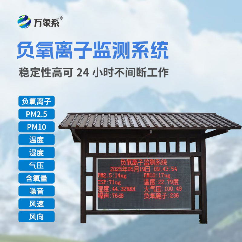 全自動負氧離子在線監測系統